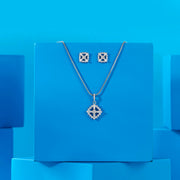 Bling Bloom Silver Pendant