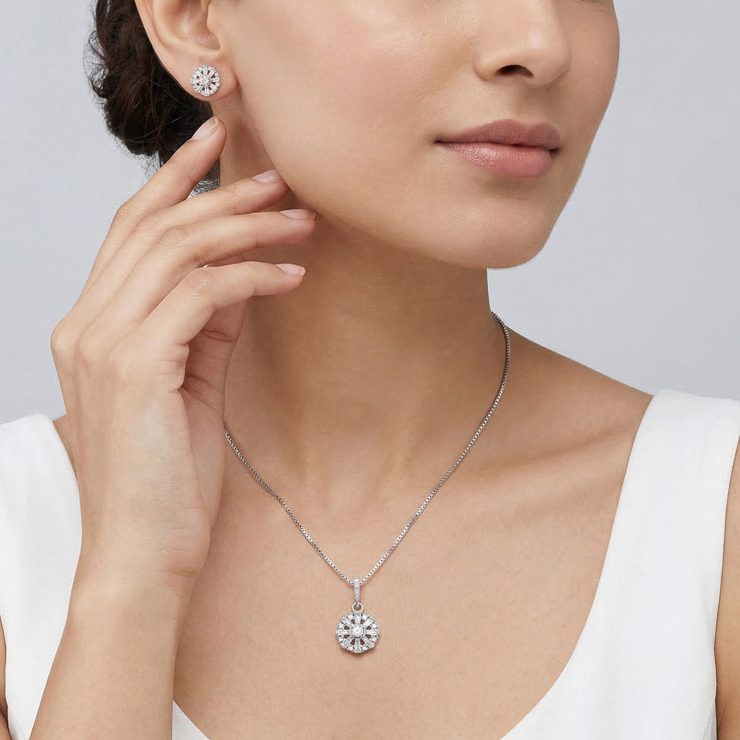 Celestia Glow Silver Pendant