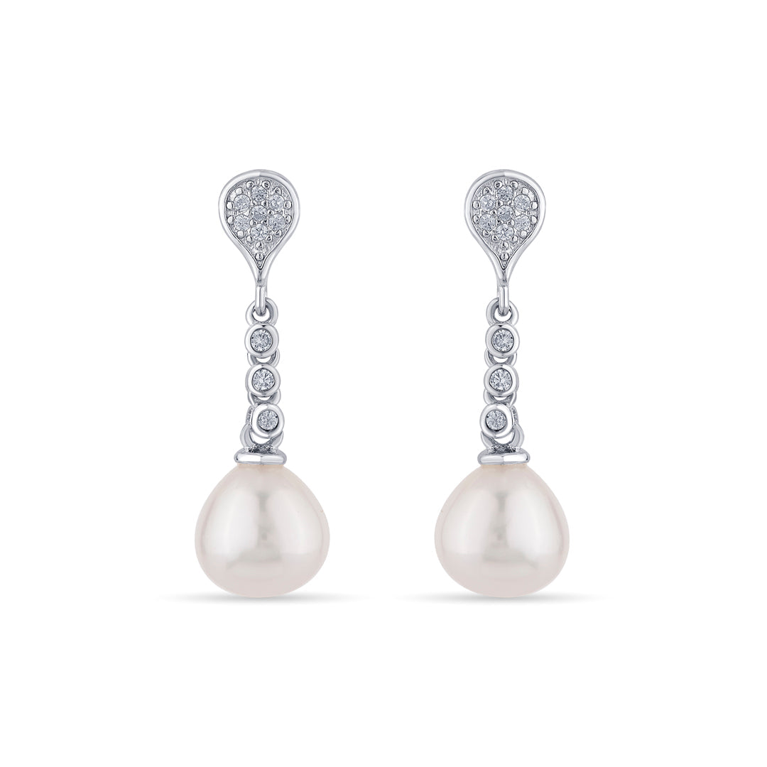 Pearl Drip Silver Pendant