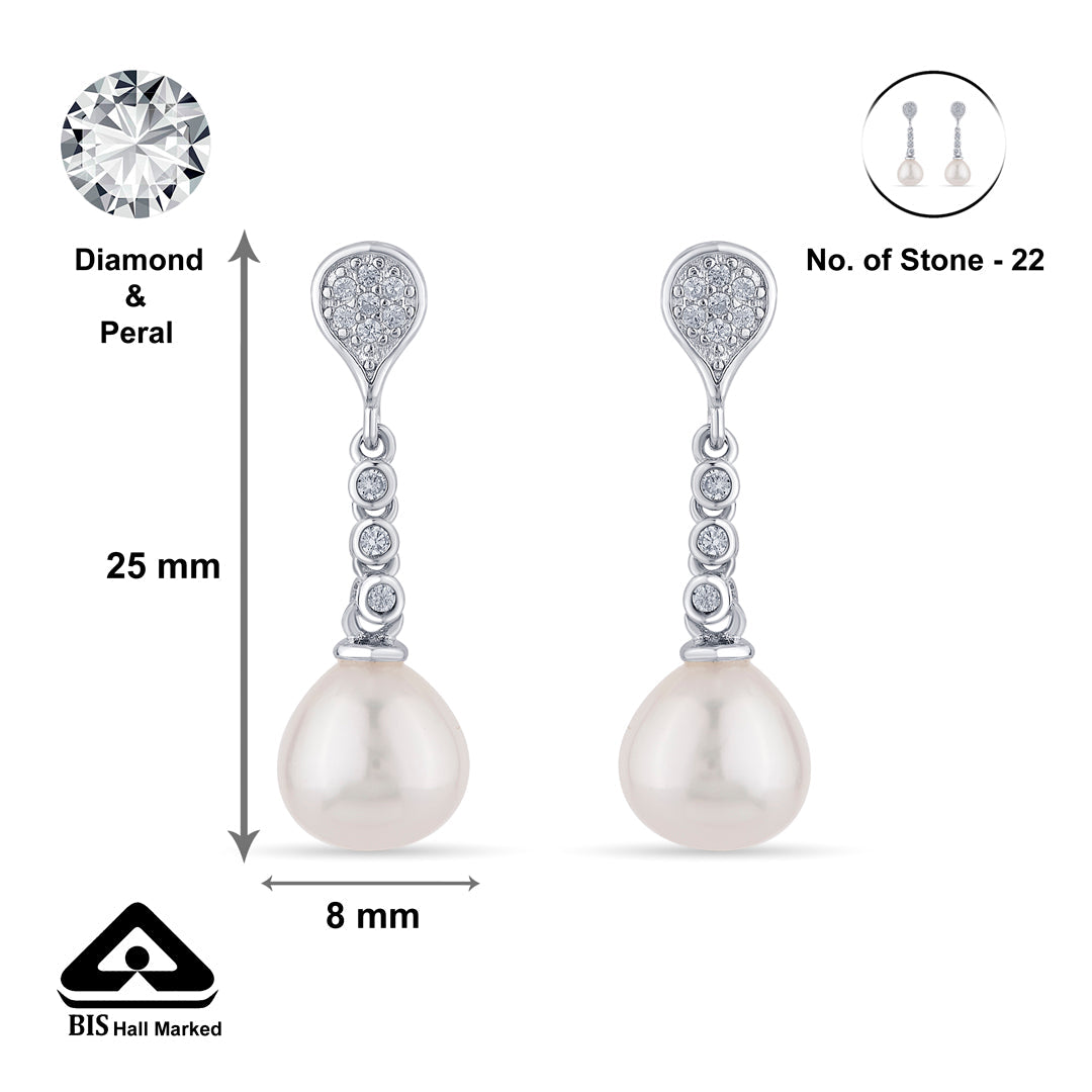 Pearl Drip Silver Pendant