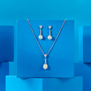 Pearl Drip Silver Pendant