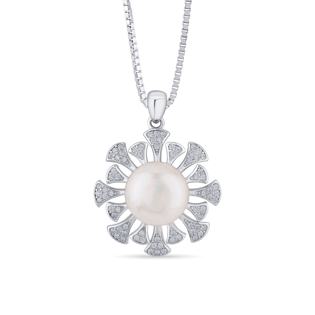 Pearl Aura Silver Pendant