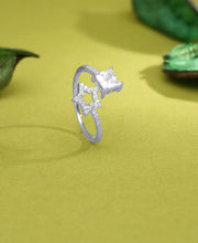 Sparkle Charm Silver Ring