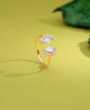 Serene Spark Silver Ring