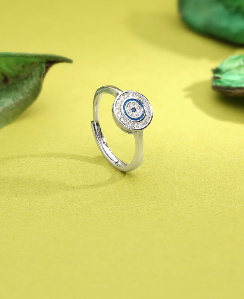 Subtle Spark Silver Ring