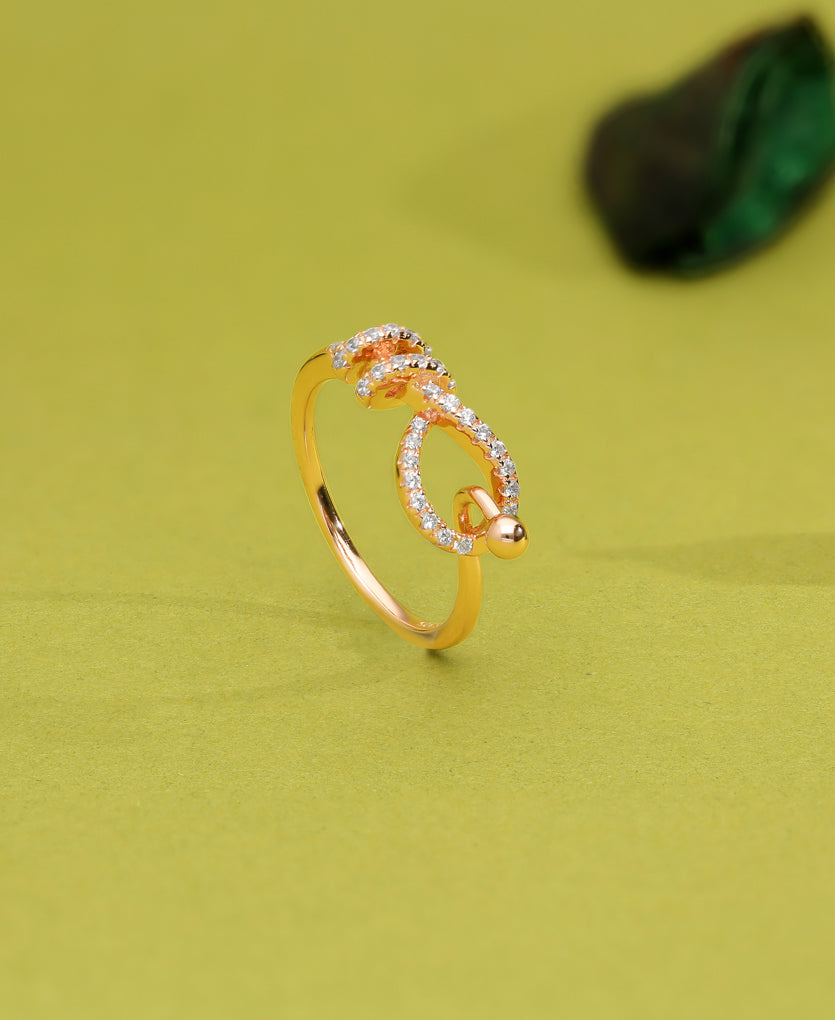 Elegant Spark Silver Ring