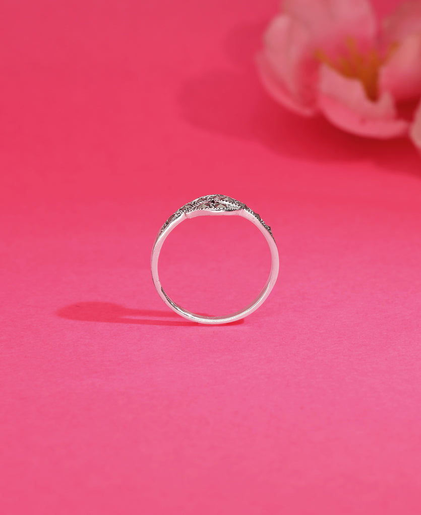 Whimsy Sparkle Silver Ring