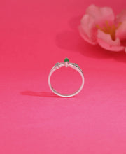 Cute Sparkle Silver Ring