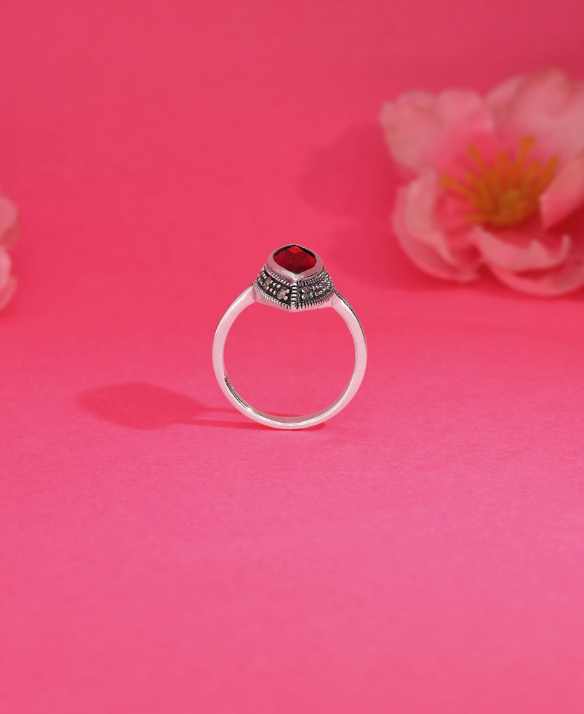 Radiant Spark Silver Ring