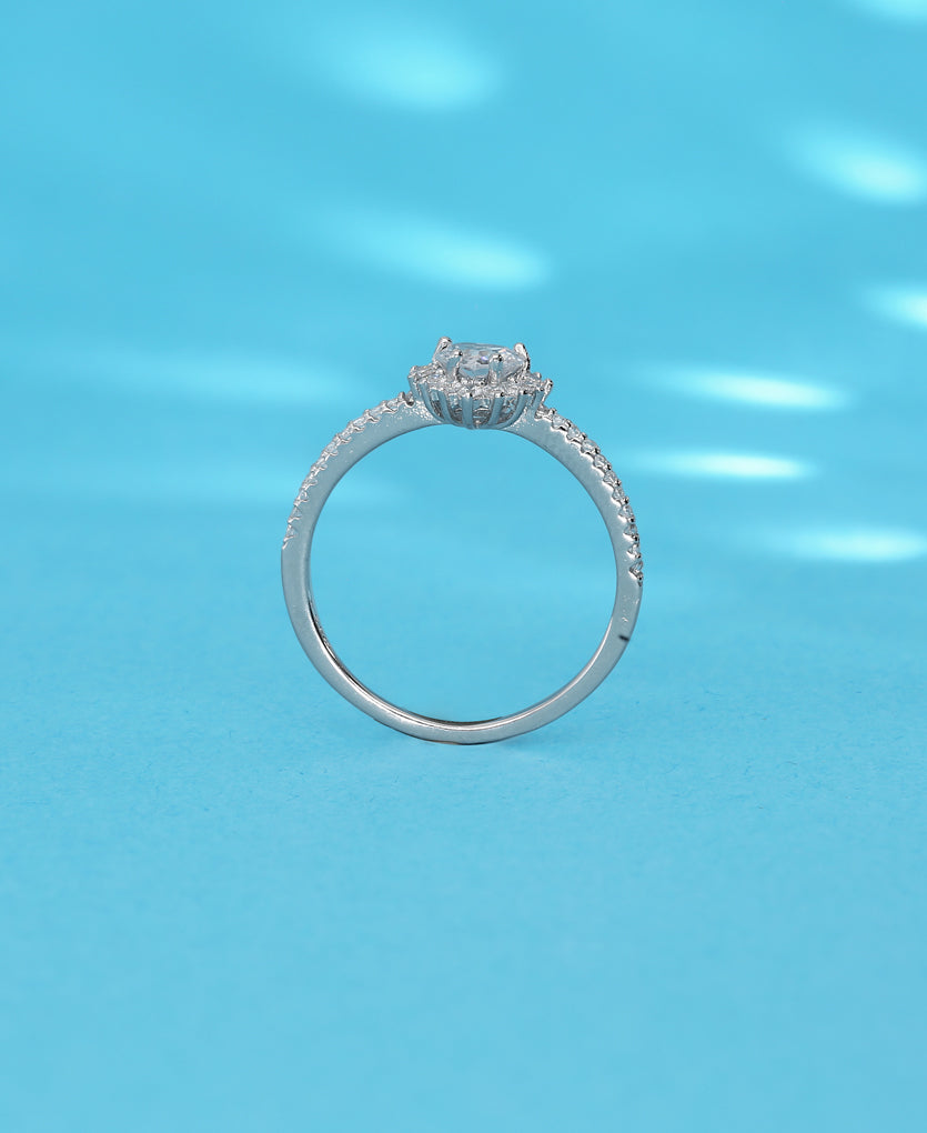 Charm Reflection Silver Ring