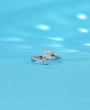 Leafy Serenity Silver Ring