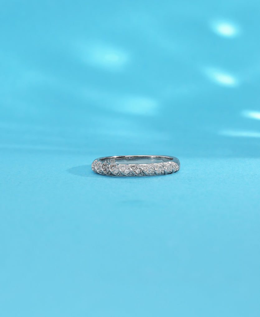 Glistening Elegance Silver Ring