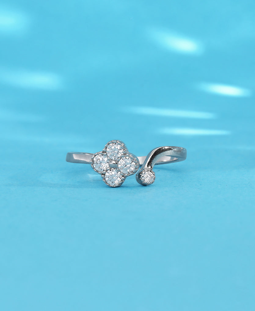 Ivory Whisper Silver Ring