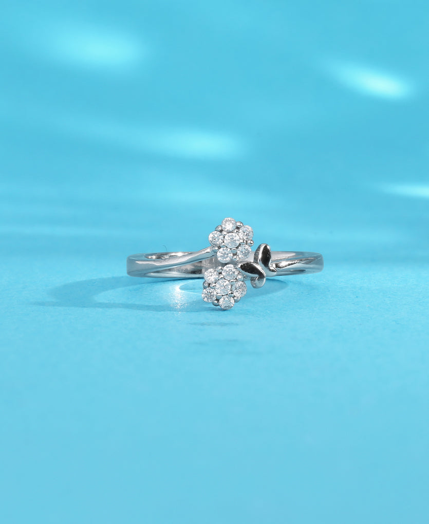 Garden Tranquility Silver Ring