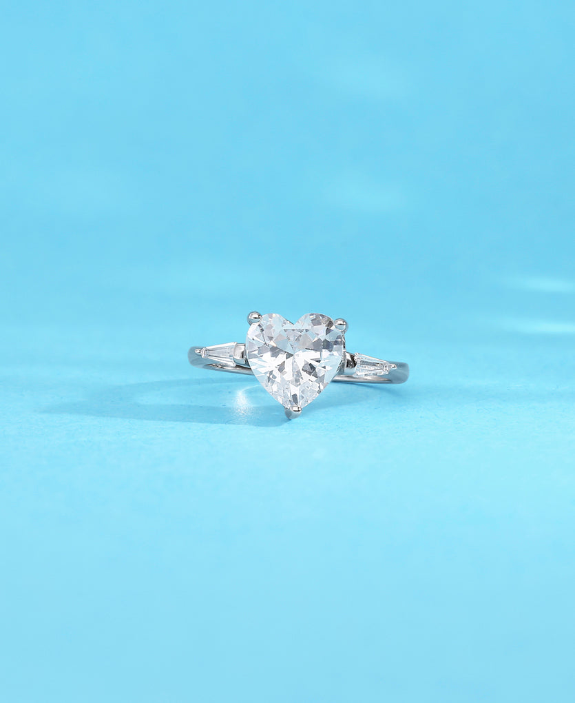 Serenity Embrace Silver Ring