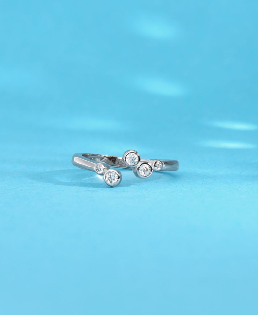 Astral Echoes Silver Ring