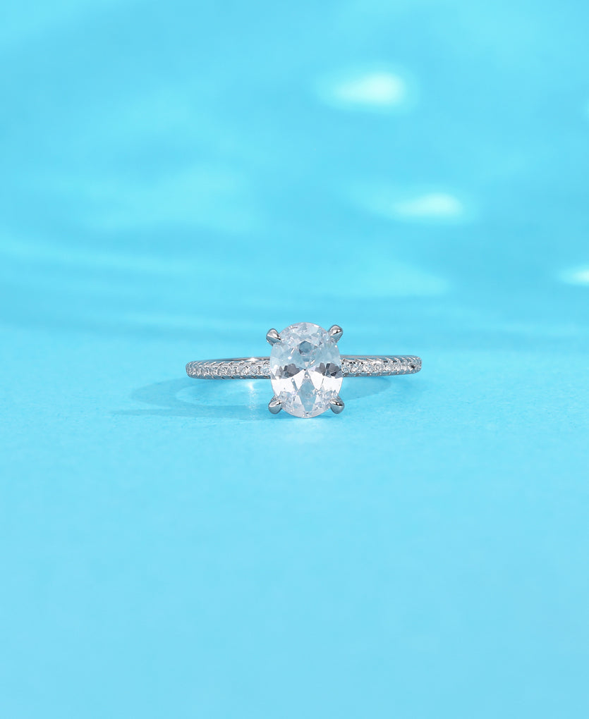 Ivory Eclipse Silver Ring