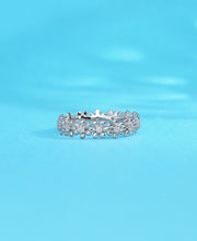 Camellia Crown Silver Ring