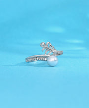 Pearly Prominence Silver Ring