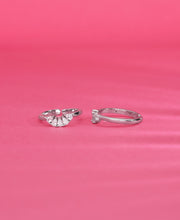 Gemstone Delight Silver Toe Ring