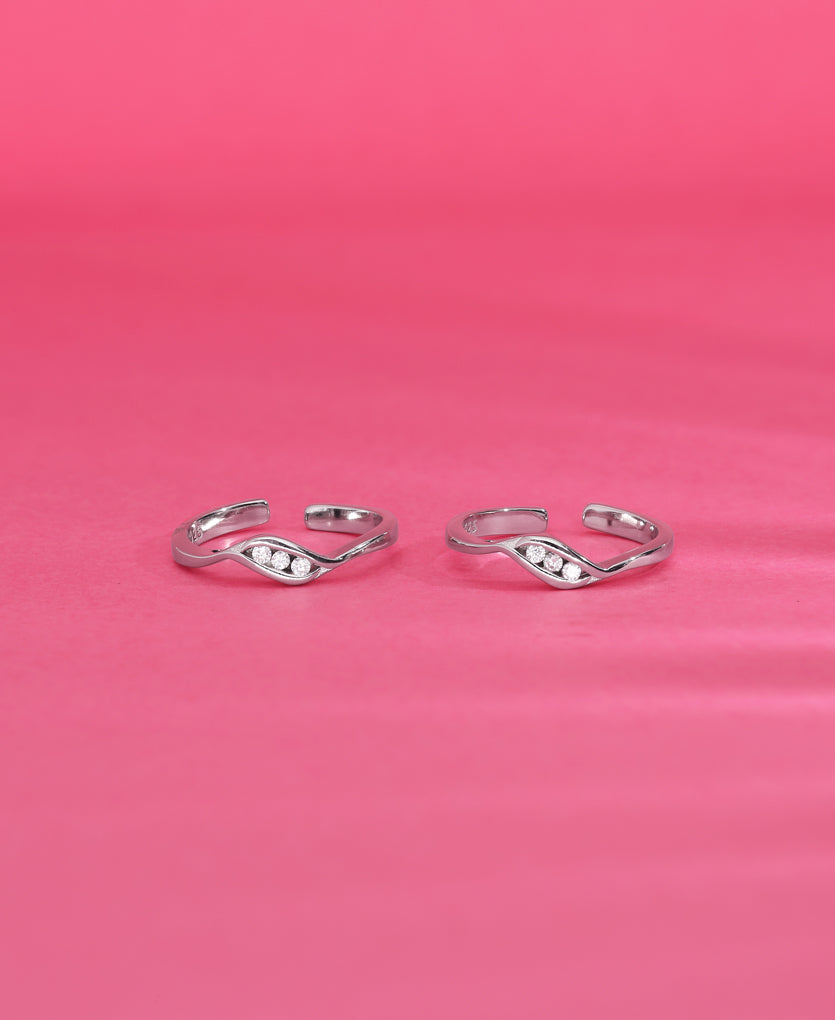 Heavenly Made Silver Toe Ring