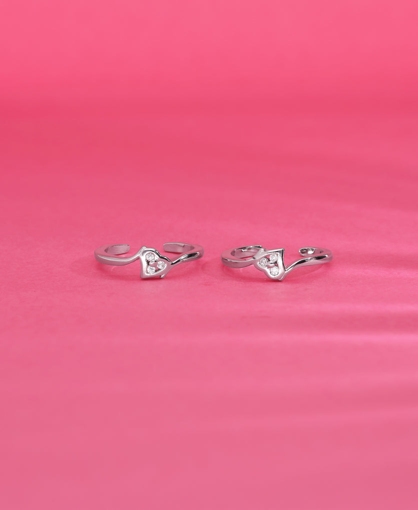 Cupid Secret Silver Toe Ring