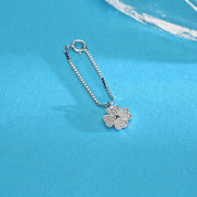 Heart Clover Silver Watch charms