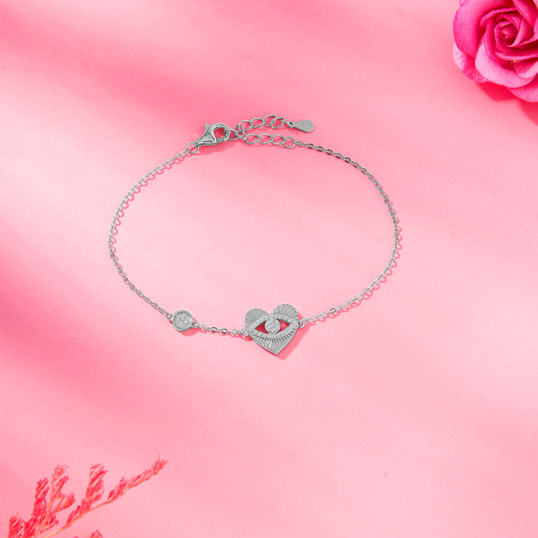 Heart of Protection Combo 925 Silver Bracelet For Woman