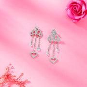 Heart's Royalty 925 Silver Earring For Woman