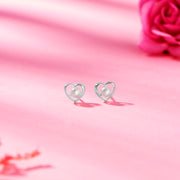 Heartfelt Pearl 925 Silver Earring For Woman