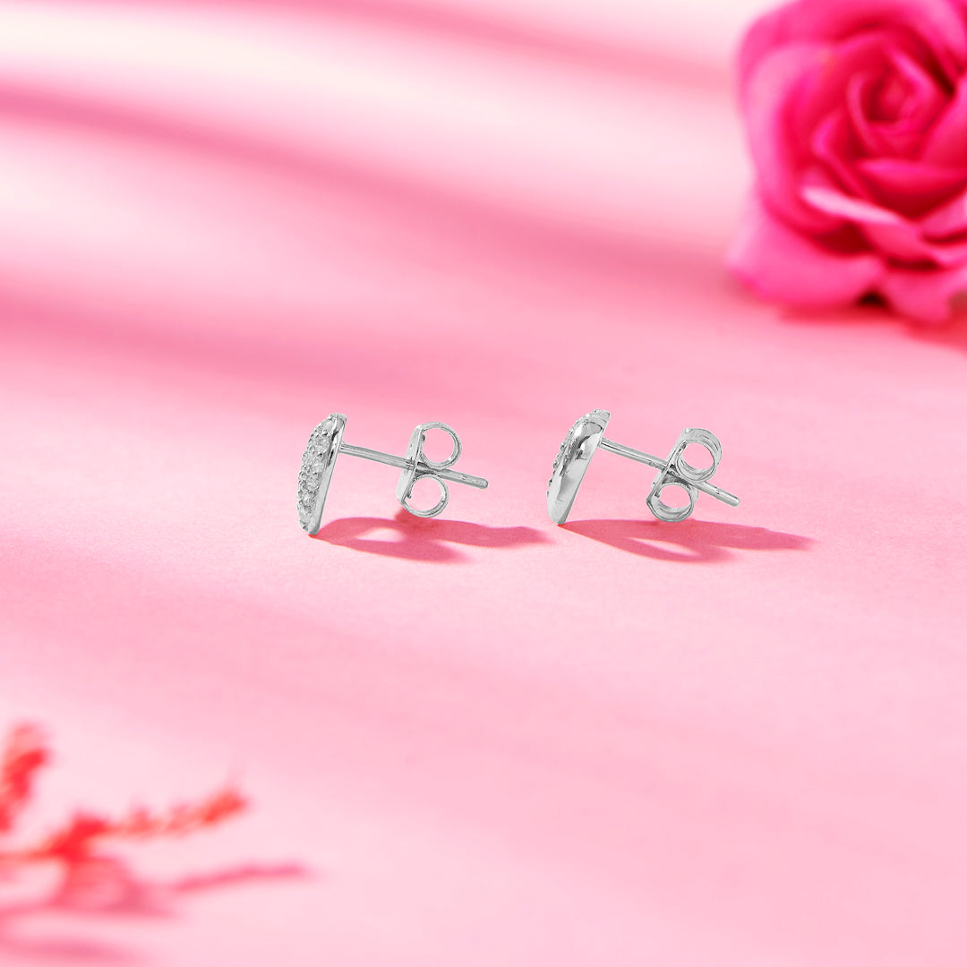Vibrant Heart 925 Silver Earring For Woman