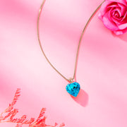 Crystal Sky Heart 925 Silver Necklace For Woman