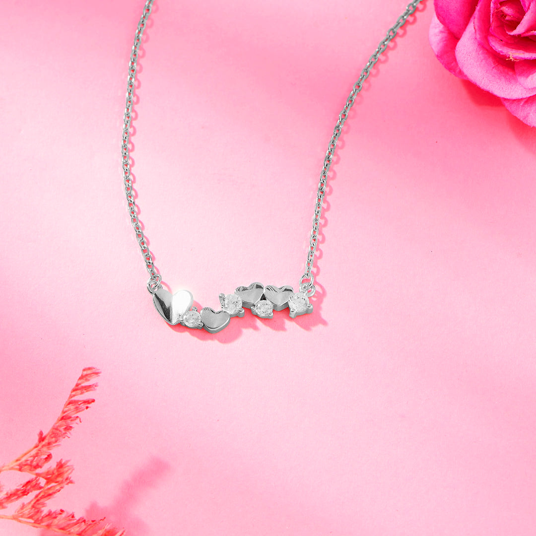 Echo of Love 925 Silver Necklace For Woman
