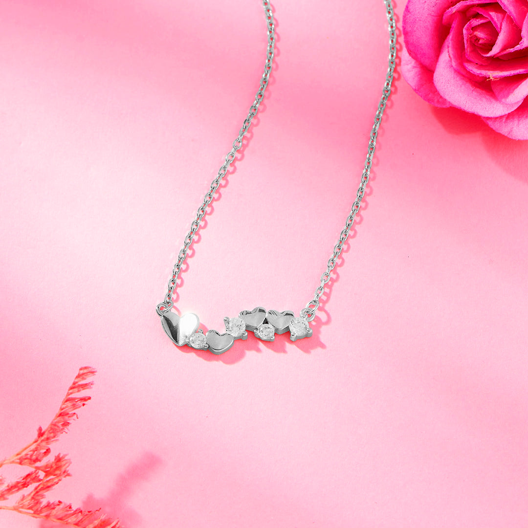 Echo of Love 925 Silver Necklace For Woman