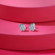 Blooming Spark Silver Studs Earring