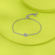 Chic Shimmer 
Flexible Silver Bracelet
