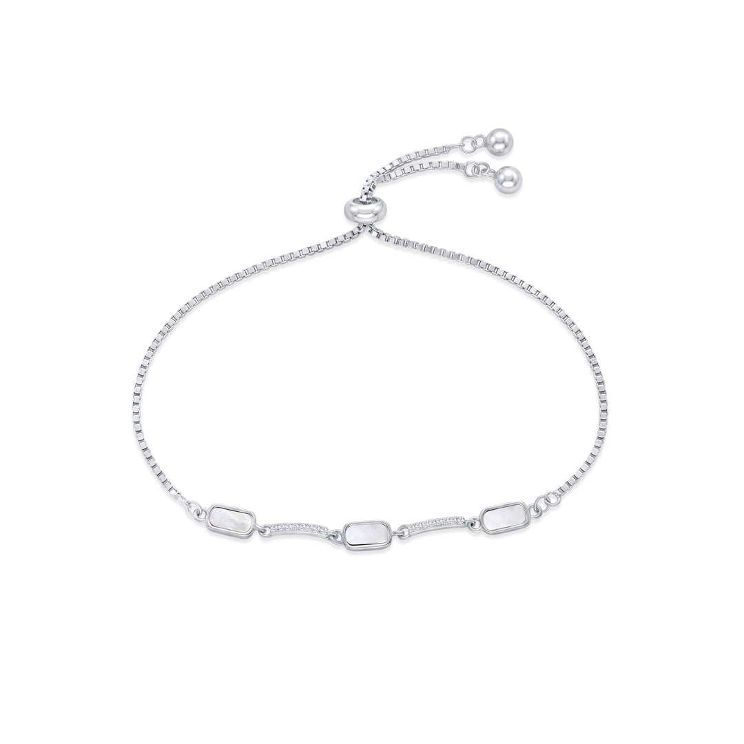 Quiet Glamour 
Flexible Silver Bracelet