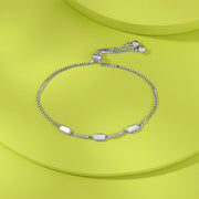 Quiet Glamour 
Flexible Silver Bracelet