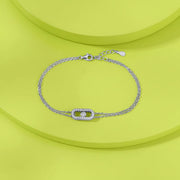 Charming Link 
Flexible Silver Bracelet