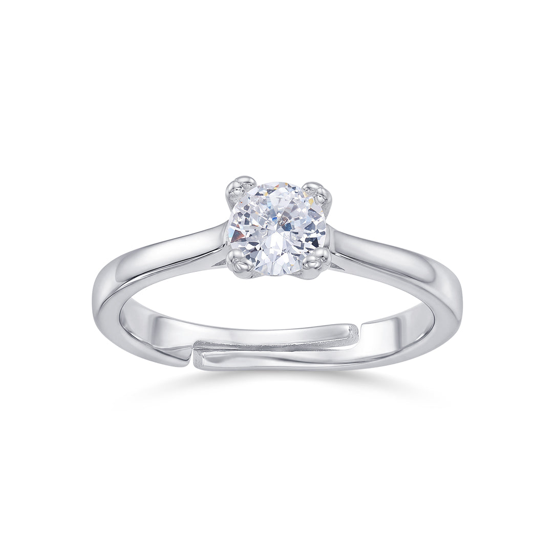 Twinkle Spark Classic Silver Ring