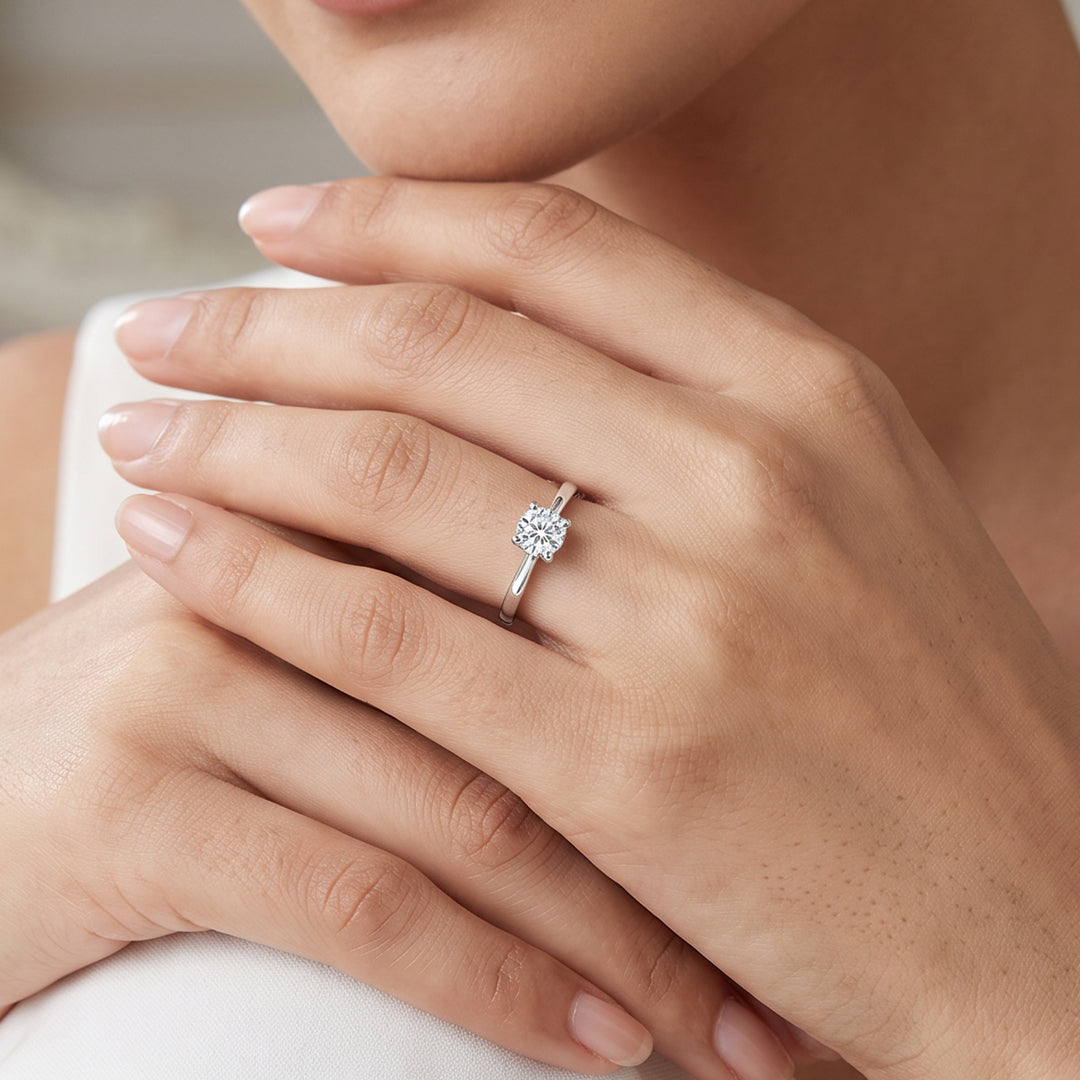 Twinkle Spark Classic Silver Ring