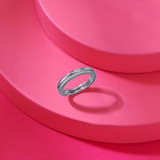 Glimmer & Shine Band Silver Ring