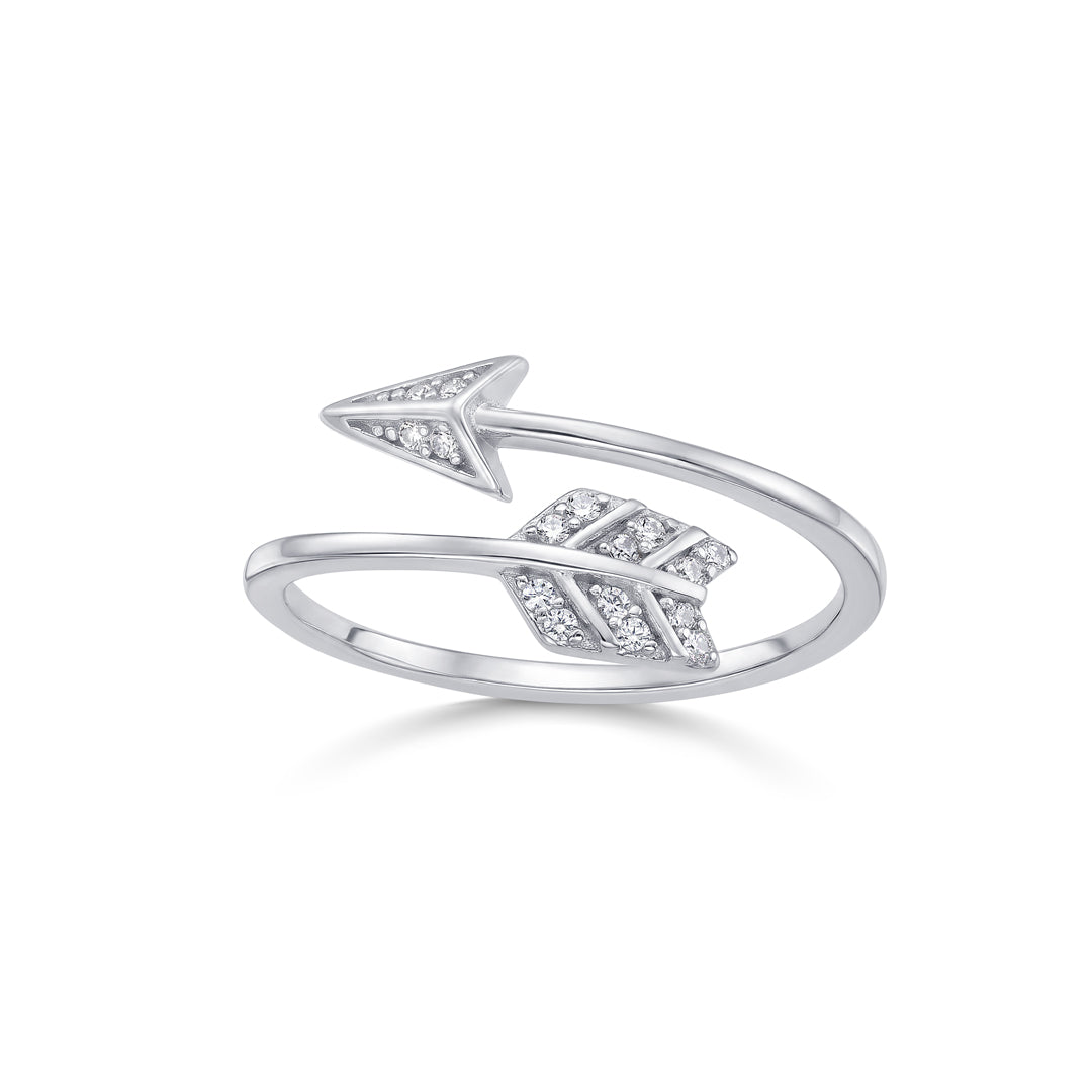 Arrow Spark Fashion Silver Ring