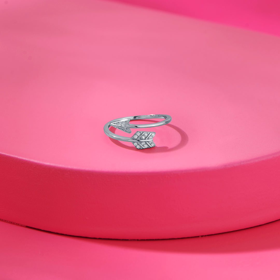 Arrow Spark Fashion Silver Ring