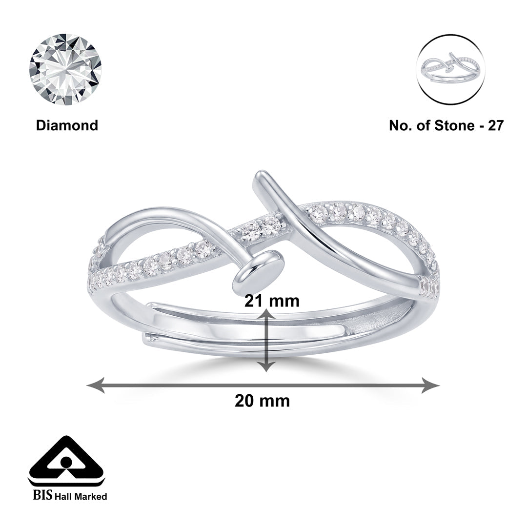 Twinkle Trail Fashion Silver Ring