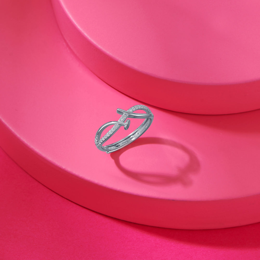 Twinkle Trail Fashion Silver Ring