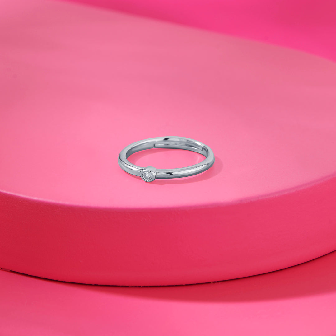Everyday Spark Casual Silver Ring