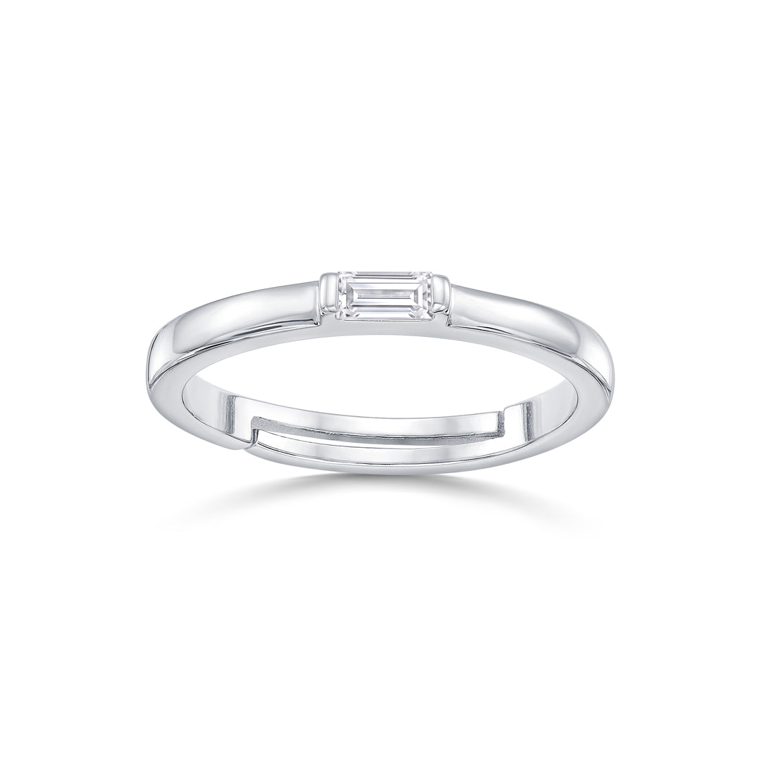 Everyday Glow Casual Silver Ring