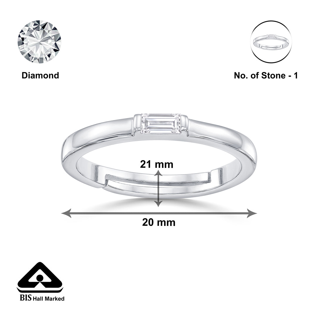 Everyday Glow Casual Silver Ring