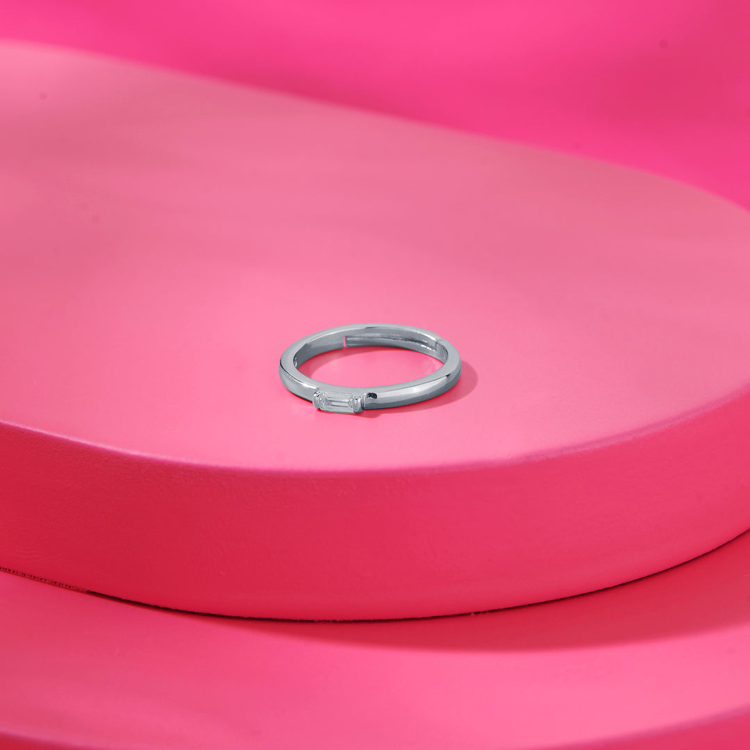 Everyday Glow Casual Silver Ring